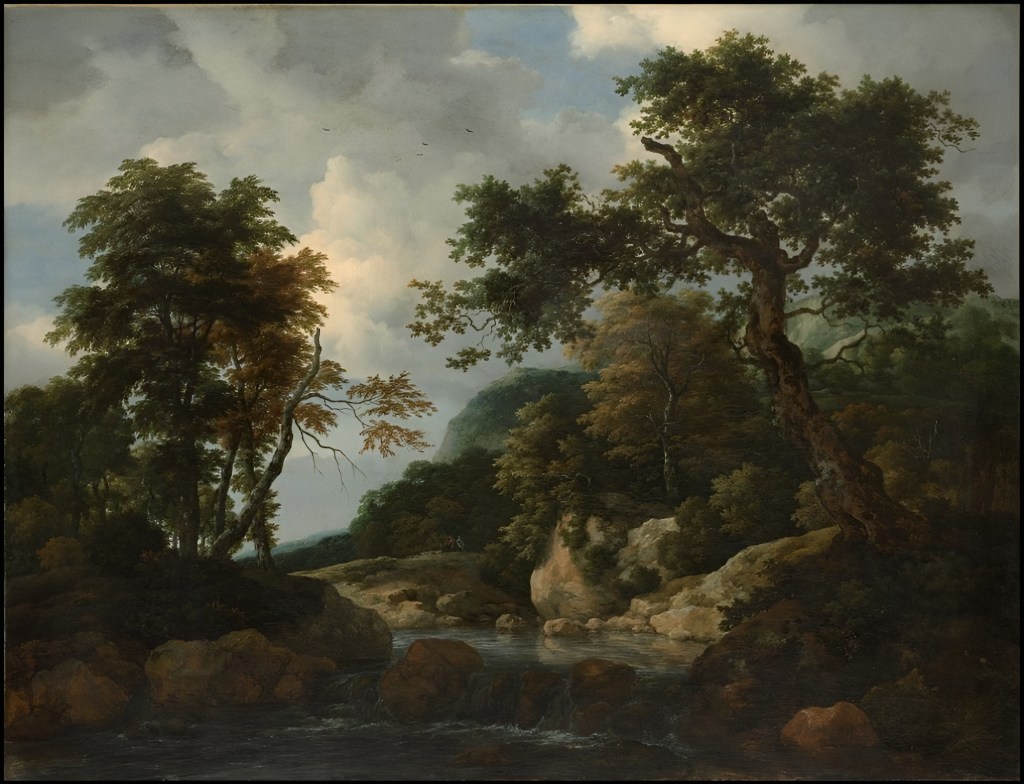 Jacob van Ruisdael - The Forest Stream ( 1660).