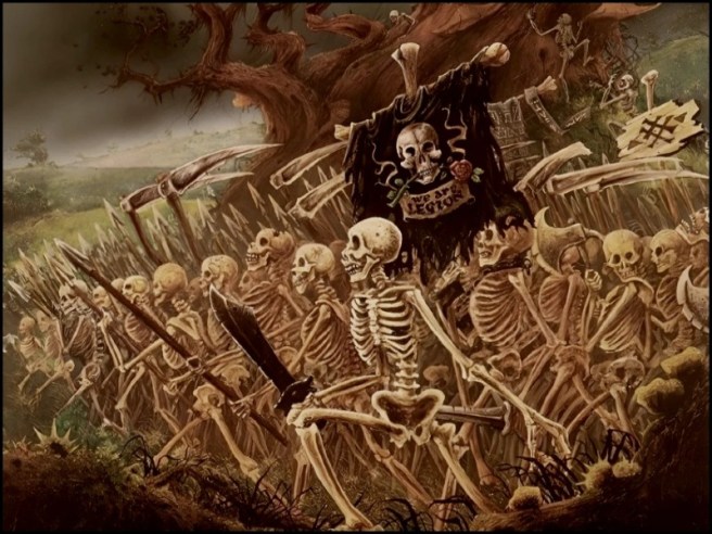 Skeleton Horde, illustrated by John Blanche (1986).