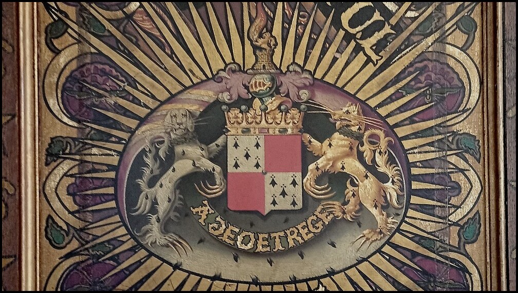 Heraldic imagery at Elvaston Castle, Derbyshire