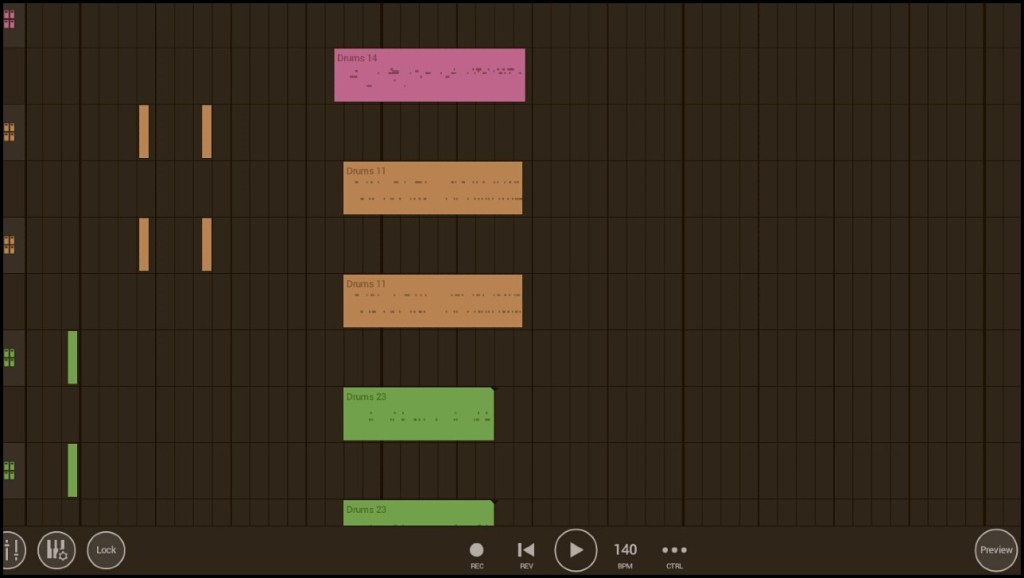 Recording drums on FL Mobile desktop